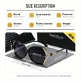 thumbnail image 2 of QueenSeven Unisex Stylish Full Frame Polarized Sunglasses Outdoor Travel Retro Sunglasses, 2 of 5