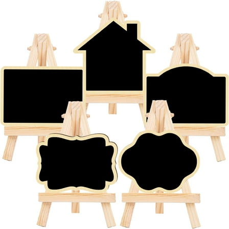 unbranded 5 Pcs Chalkboard for Wall Sign Small Blackboard Practical Chalkboard 8X5.5CM