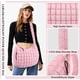 thumbnail image 3 of Bolsa acolchada UIXIZQ para mujer, acolchada, de nailon, color rosa, 3 of 7