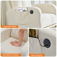 thumbnail image 7 of Modern Nursery Rocking Chair with Charge and Side Pocket, Rocker Glider for Living Room, Bedroom, Nursing Room, 7 of 7