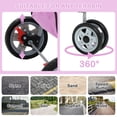 thumbnail image 6 of YRLLENSDAN,Dog Strollers For Medium Dogs,Cat Strollers For 2 Cats,Dog Strollers For Small Dogs,With A Cup Holder,Removable,Waterproof,Pink, 6 of 7