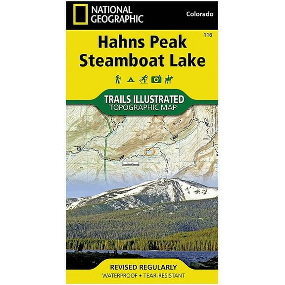 National Geographic Trails Illustrated Map: Hahns Peak / Steamboat Lake #116 - Explore the Colorado Rockies with Confidence!