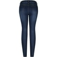 thumbnail image 2 of 2Luver, Women's, Stretchy 5 Pocket Skinny Jeans, Medium Blue, 15, 2 of 2