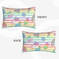 thumbnail image 4 of Naloa Cute Unicorn Pillowcase, Throw Pillowcase, Wrinkle-Free, Stain-Resistant with Hidden Zipper for Bedroom Sofa - 20"x30", 4 of 9