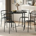 thumbnail image 2 of HOMCOM Dining Table Set for 4 Space Saving Kitchen Table and Chairs Black, 2 of 10