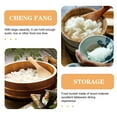 thumbnail image 3 of SHINYPASING 1Pcs Conteneur de Riz Cuit Brun Clair Grande Ouverture pour Restauration, 3 of 5