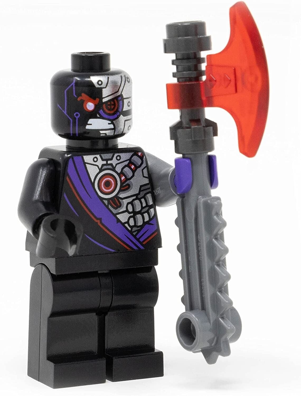 LEGO, Ninjago Character Figure, Nindroid Minifigure with Saw Axe