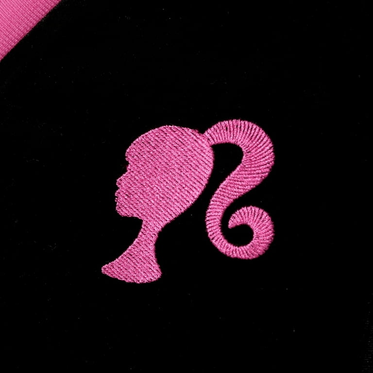 Barbie Women Cardigan Velvet Glitter Embroidered Pattern V-Neck