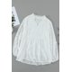 thumbnail image 2 of ABPHQTO Blusa Babydoll Con Volantes Y Cuello Abierto De Punto Suizo Blanco De Mujer, 2 of 5