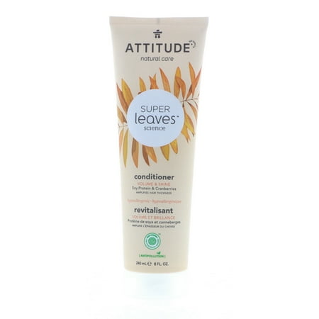 Attitude Super Leaves Volume & Shine Conditioner, Soy Protein & Cranberries, 8 oz
