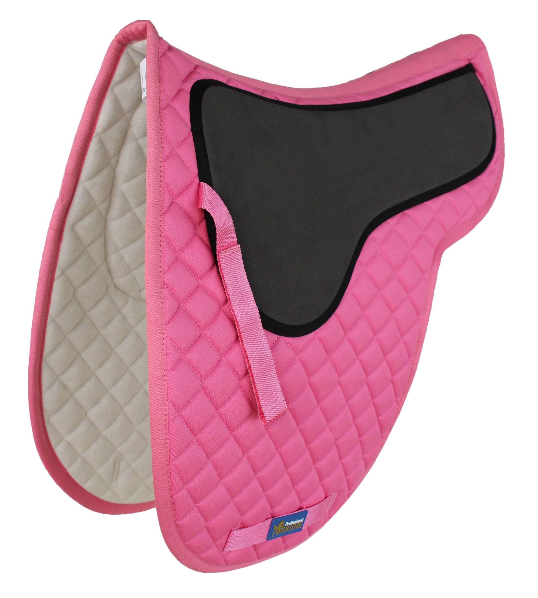 Tackus Horse Cotton Jumping Quilted English Saddle PAD Trail Contoured Gel RED 72F21 