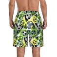 thumbnail image 3 of Kdxio Football Doodle Pattern Mens Casual Shorts - Drawstring Summer Beach Sports Shorts for Men, 3 of 9
