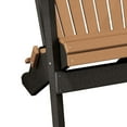 thumbnail image 3 of Furniture Classics Model 519CBK Fan Back Folding Adirondack Chair in Cedar with a Black Base, 3 of 6