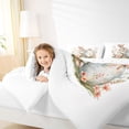 thumbnail image 3 of Erosebridal Girls Cute Bunny Twin Comforter Sets,Easter Eggs Bunny Pink Flower Floral Bedding Set For Kids Reversible 2 Pieces, 3 of 7