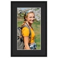 thumbnail image 4 of 10x15 Frame with Mat - Black 12x17 Frame Wood Made to Display Print or Poster Measuring 10 x 15, 4 of 8