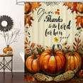 thumbnail image 6 of Fall Shower Curtain, Autumn Pumpkin Shower Curtain Set , Harvest Farmhouse Thanksgiving Maple leaves Halloween Fabric Shower Curtains for Bathroom with Hooks, 6 of 6