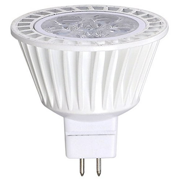 Bioluz LED MR16 LED Bulb Dimmable 3000K 50W Halogen Replacement 12VAC DC GU5.3 Base 400 Lumen 40° Beam Angle UL Listed