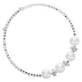 thumbnail image 5 of YUYUETIME Bridal Style Rhinestone Cuff Bracelet 1Set Comfortable Wear for Evening Events, 5 of 8