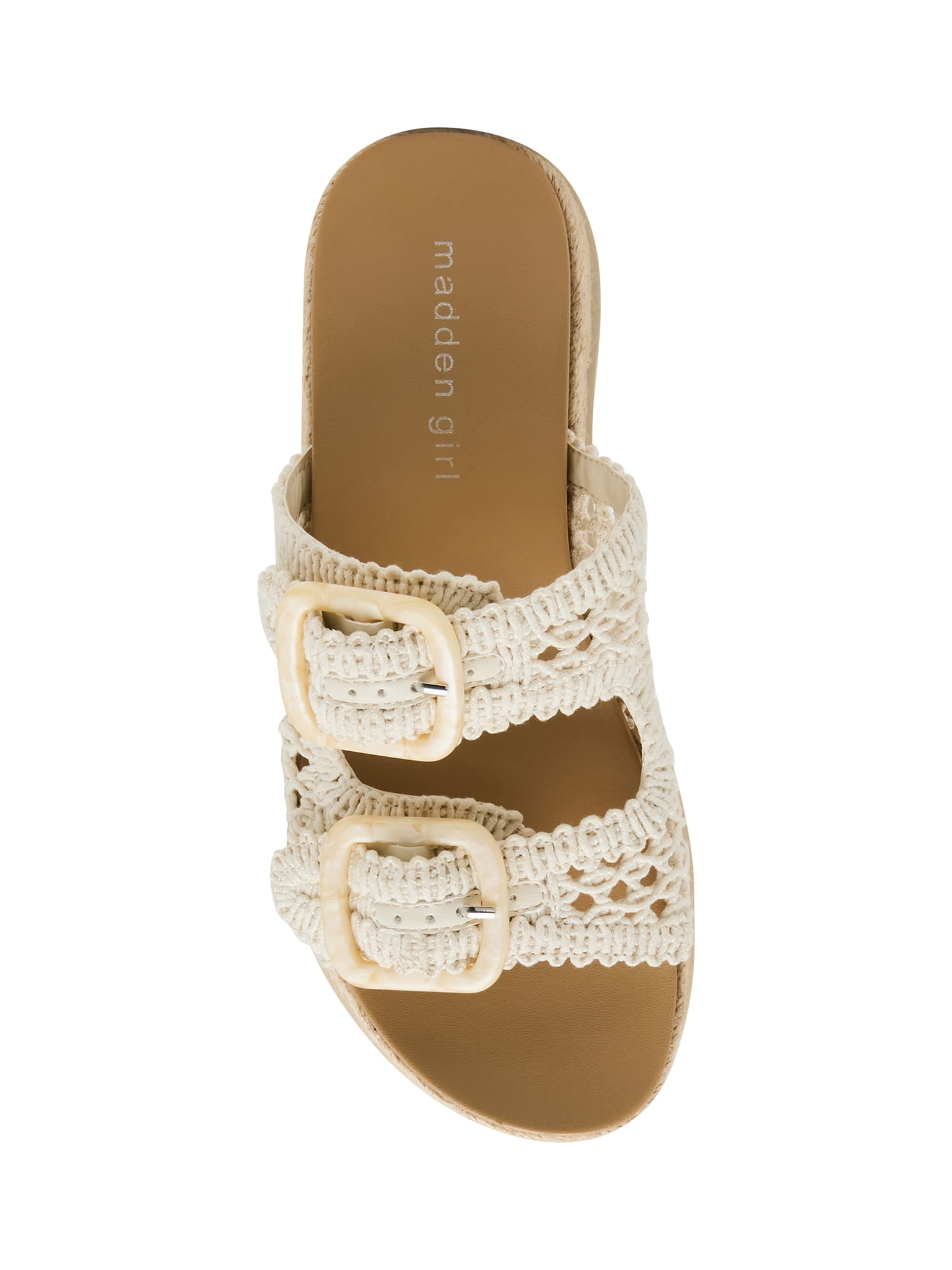 Madden Girl Women's Annika Two Strap Crochet Platform Sandal