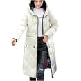 thumbnail image 2 of PVCS Winter Woman Lengthened And Thickened Medium Length Down Cotton Jacket, 2 of 9