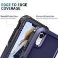 thumbnail image 2 of Nalacover For iPhone XR Slim Case,Luxury Hybrid Hard PC and TPU Rugged Bumper 3-In-1 Rotatable Magnetic Ring Kickstand Four Corner Guard Shockproof Anti-Scratch Back Phone Cover, Blue, 2 of 7