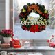 thumbnail image 5 of Christmas Wreath Decorations Window Shop Door Hangings Artificial Green Branches With Red Pines Cones Festive Layout 30 Cm Diameter Wreath, 5 of 7