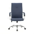 thumbnail image 2 of LeisureMod Sonora Chaise de Bureau de Conférence Moderne Haute Dossier Haute Hauteur Réglable en Cuir avec Inclinaison et Pivotement à 360 Degrés, 2 of 5
