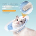 thumbnail image 5 of Cat Recovery Collar Double Layer PVC Waterproof Elizabethan Cone for Post Surgery Pet Care Anti Lick Bite, 5 of 9