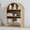 open oak, variant on LEFHDA Small Kids Arched Bookshelf, Modern 3-Tier Open Bookshelf, Wood Freestanding Arched Bookcase with Adjustable Shelves, Covered Rounded Top Display Cabinet (Walnut)