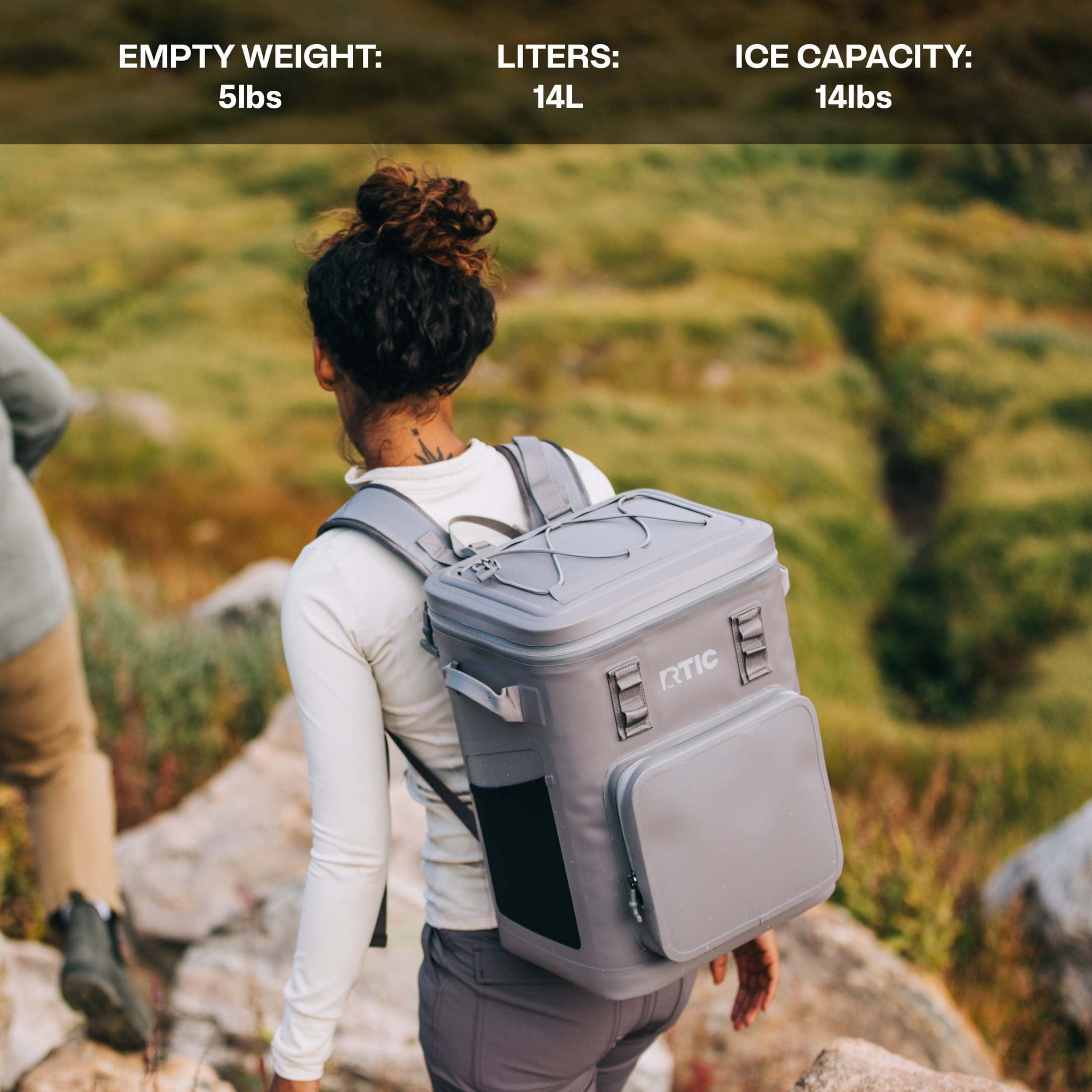 RTIC 24 Can Ultra-Tough Backpack Cooler, Leakproof, Waterproof Zipper, Graphite