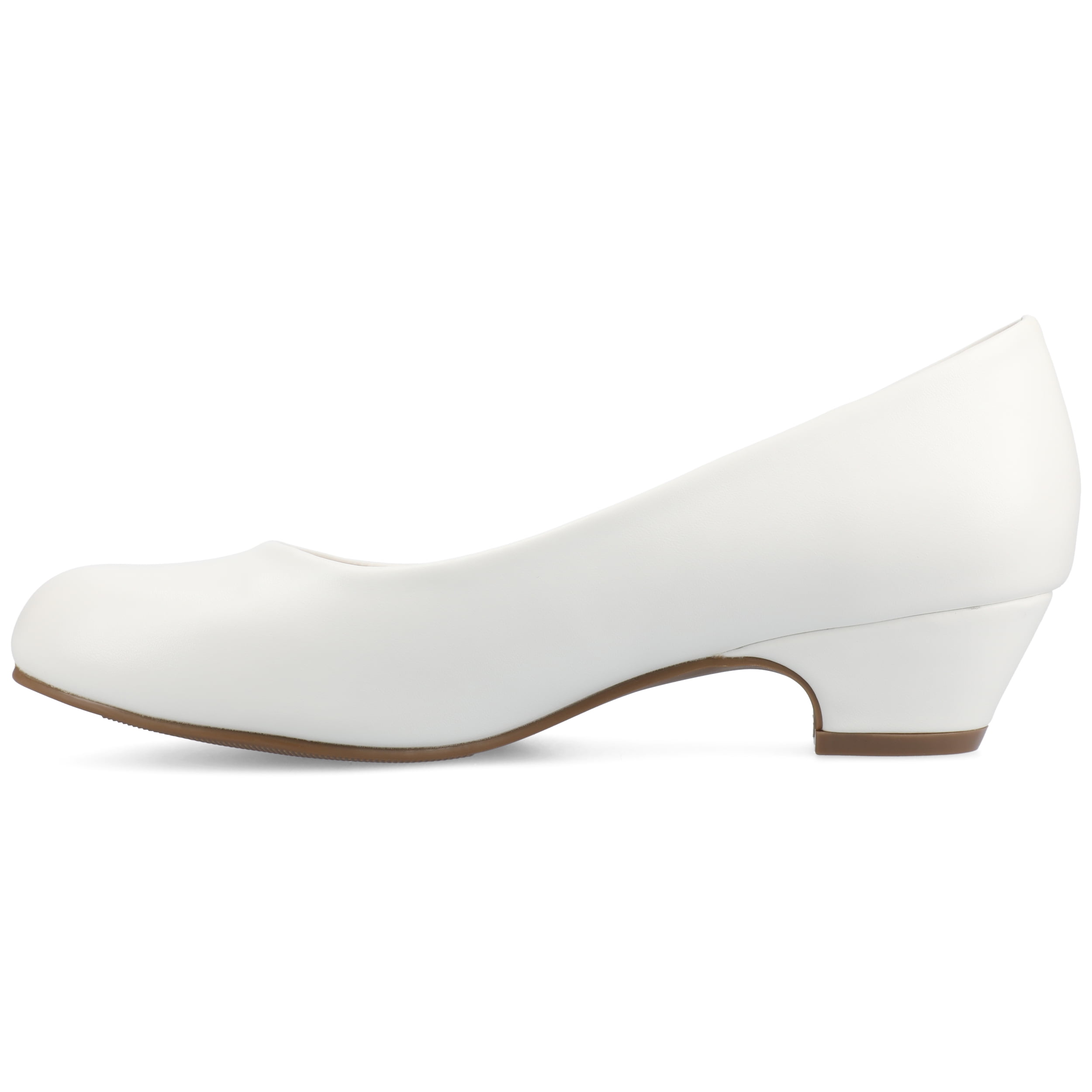 Journee Womens Saar Comfort Insole Round Toe Block Heel Pumps