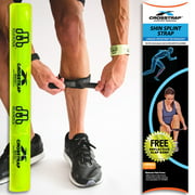 Crosstrap Shin Splint by MDUB Medical | 1-Strap (Small) | Adjustable, Neoprene, Shin Splints Leg Compression Strap Support for Pulled Calf Muscle Pain Torn Calf Strain Injury | For Men and Women