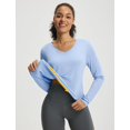 thumbnail image 3 of Camiseta Solar de Manga Larga para Mujer Baleaf con Protección UPF50+ y Cuello en V, 3 of 7
