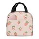 thumbnail image 1 of Fotbe Strawberries Bolsa Térmica con Estampado y Forro de Aluminio Grueso Bolsa de Almuerzo con Bolsillo Frontal para Hombres y Mujeres, Ideal para Trabajo, Escuela, 1 of 8