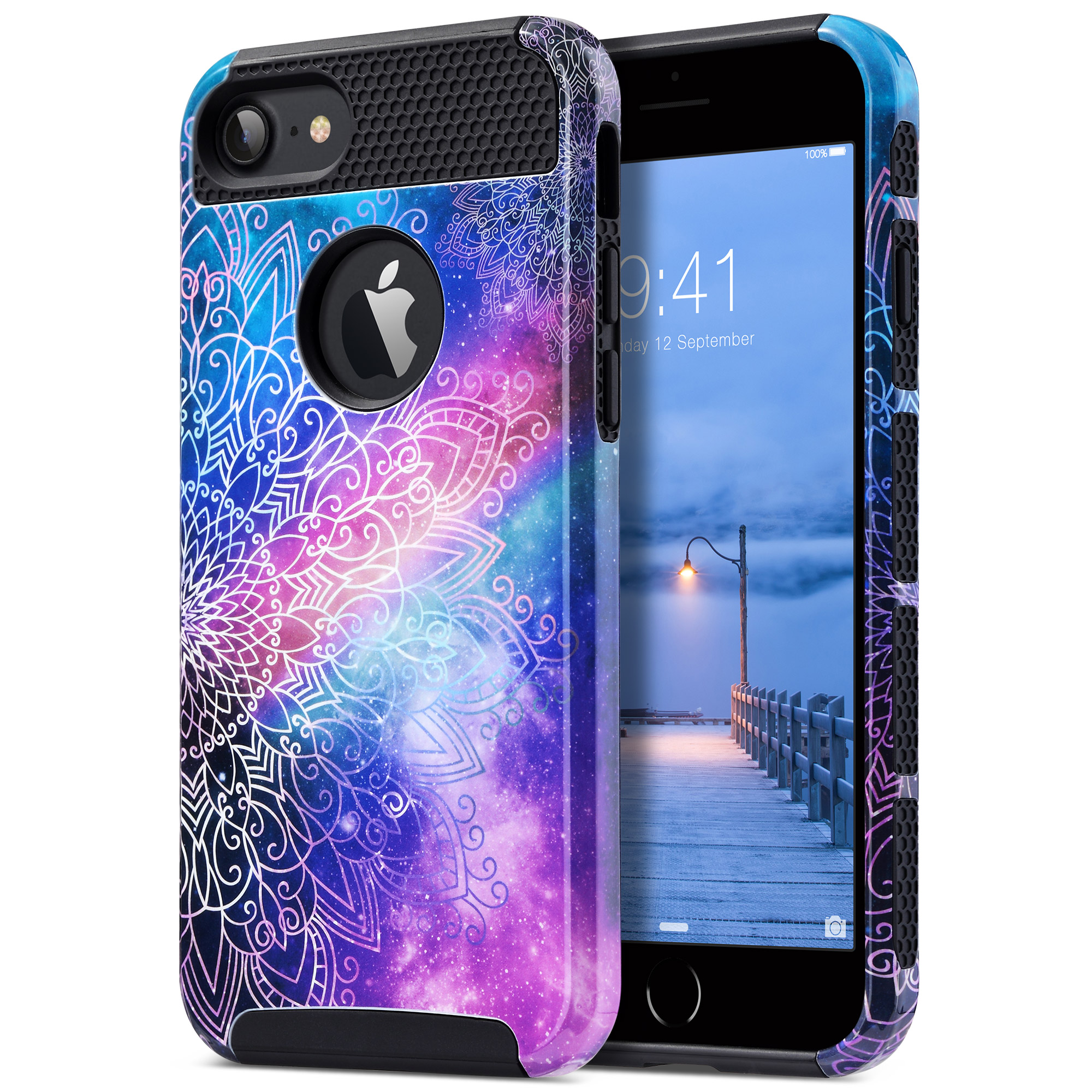 iPhone 7 Case,iPhone 8 case, ULAK Colorful Series Slim Fit Hybrid Dual