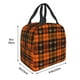 thumbnail image 3 of Easygdp Halloween Tartan Plaid Bolsa Térmica Premium - Tela Oxford Impermeable, Gran Capacidad, Bolsillo Frontal, Unisex para Trabajo, Escuela, Actividades al Aire Libre y Picnics, 3 of 8