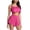 00 # Hot Pink, variant on REORIAFEE Casual Two Piece Outfits for Women Disco Outfits 2023 Women's Fashion 2 Piece Outfits Linen Sleeveless Crop Top Shorts High Waist Set Pockets Hot Pink L