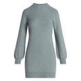 thumbnail image 4 of Scoop Women's Saddle Sweater Dress with Long Sleeves, Sizes XS-XXL, 4 of 4