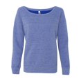 thumbnail image 1 of Bella Canvas Sponge Fleece Wide Neck Sweatshirt 7501, 2XL, Blue Triblend, 1 of 2