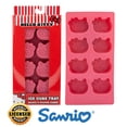 thumbnail image 2 of Bandeja para cubitos de hielo Sanrio Hello Kitty Hearts de silicona, 8 cubos, 2 of 9
