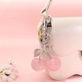 thumbnail image 4 of Topboutique Cherry Keychain Silver-Pink Bag Charms for Handbags, Glitter Cherry Key Chain, Cute Cherry Bag Charms, Metal Purse Charms, Glitter Cherry Key Chain for Gifts, 4 of 7