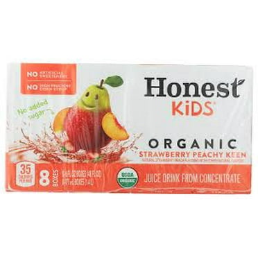 Honest Kids Organic Juice Drink 8 pk Boxes - Strawberry Peachy Keen