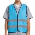thumbnail image 4 of Nmnitkp Reflective Safety Vest for Men & Women High Visibility Class 2 Vest with Pockets Meets Chalecos Reflectantes Seguridad Sky Blue,Free Size, 4 of 5