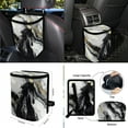 thumbnail image 5 of FOR U DESIGNS Horse Marble Print 10 Pcs Car Seat Cover Full Sets Washable Car Seat Protector + Steering Wheel Cover + Air Vent Storage Bag + Trash Can + Coaster + Wristlet Keychain, 5 of 7