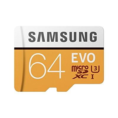SAMSUNG 64GB EVO Class 10 Micro SDXC Card with Adapter -