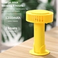 thumbnail image 4 of Advancent Ventilador portátil Motor sin escobillas 2W 1200mAh Funciona con Recargable Verano Mano 3 Engranajes Ventiladores de refrigeración Electrodomésticos Gris Advancent HA064735-03B, 4 of 6