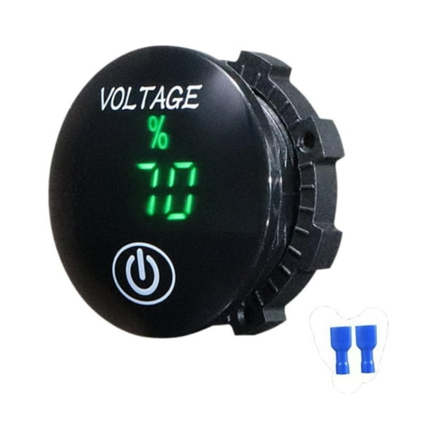 Monitor de voltaje digital de automóvil 12V 24EPARACIÓN DEL VEHÍCULO REVERTO Piezas de voltímetro verde