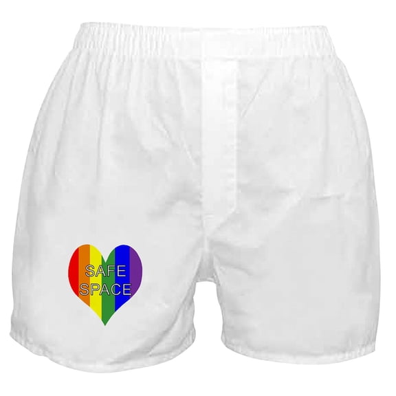 CafePress - Safe Space In Heart Boxer Shorts - Men's Novelty Boxer Shorts