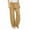 1#Khaki, variant on Kiijoy Toddler Girls Lightweight Palazzo Pants Loose Fit Solid Long Trousers, Sizes 4-5