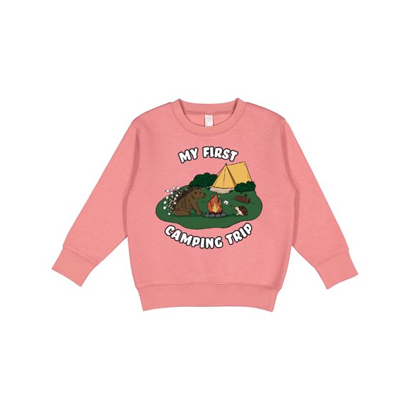 Inktastic My First Camping Trip-camping Hedgehog Toddler Sweatshirt